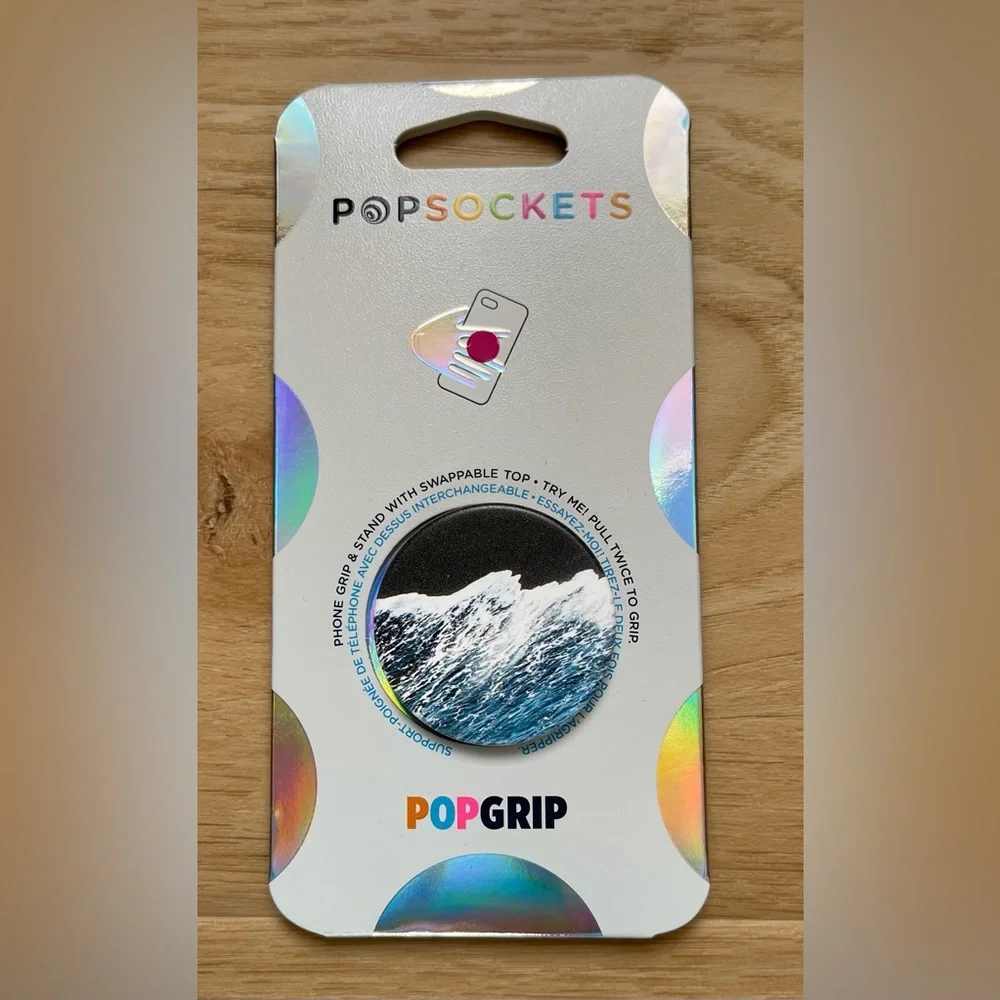 PopSockets PopGrip - Black Sand Beach - New